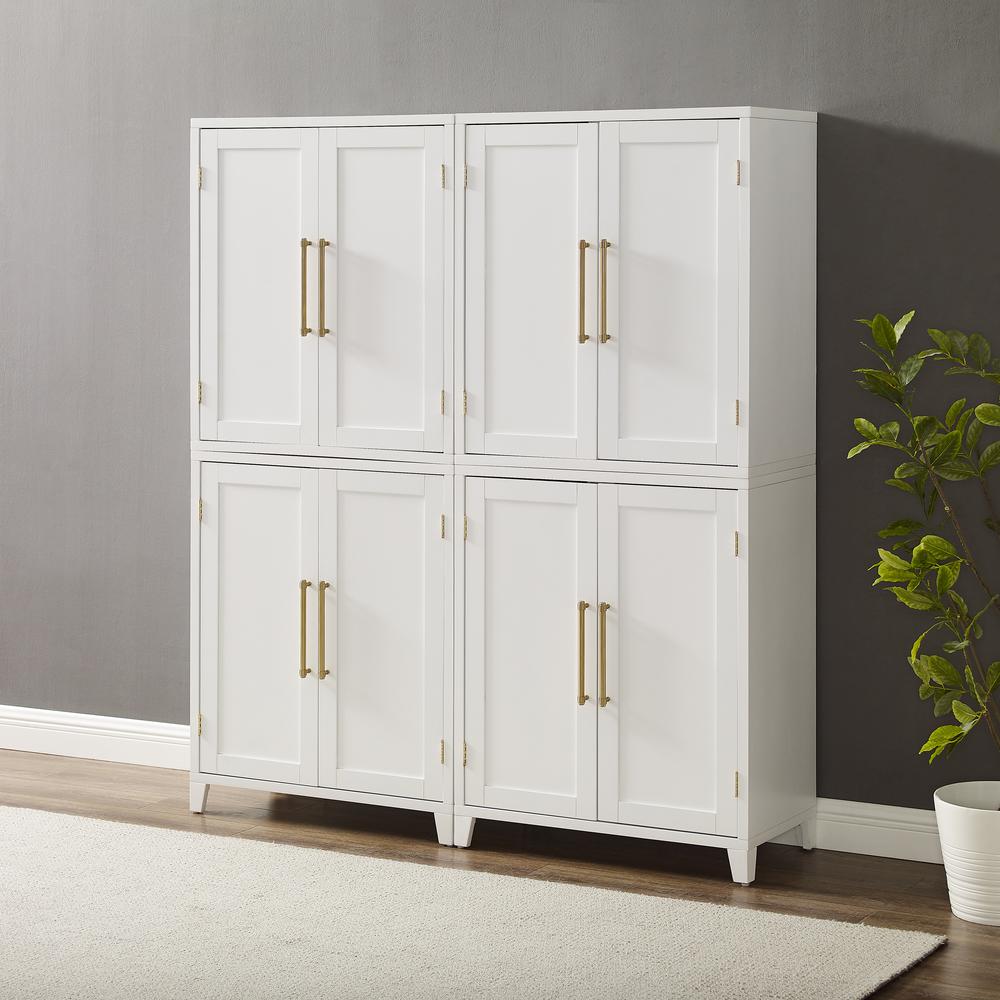 Roarke 2Pc Kitchen Pantry Storage Cabinet Set - 2 Pantries. Picture 13