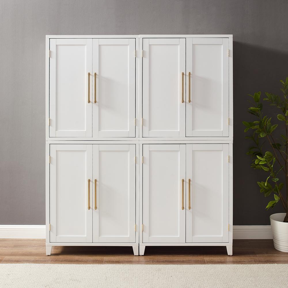 Roarke 2Pc Kitchen Pantry Storage Cabinet Set - 2 Pantries. Picture 14