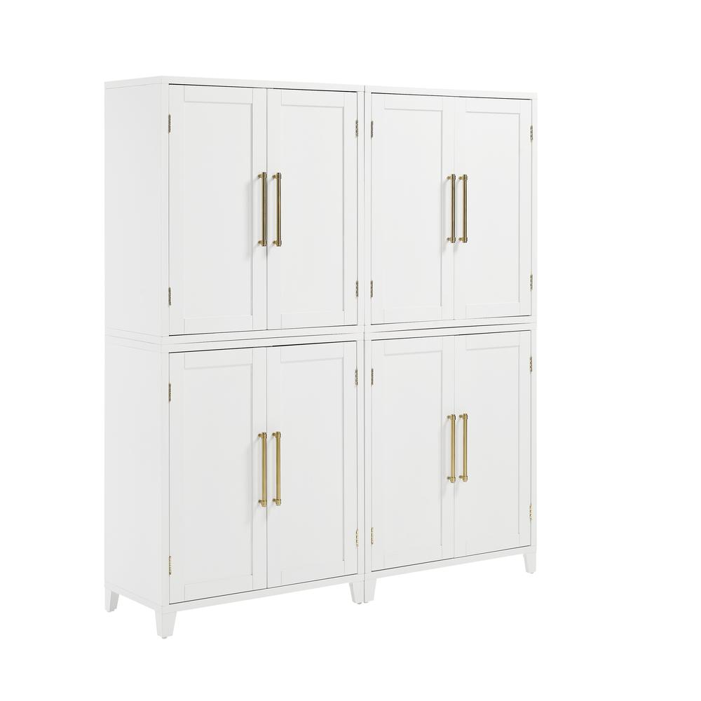 Roarke 2Pc Kitchen Pantry Storage Cabinet Set - 2 Pantries. Picture 2