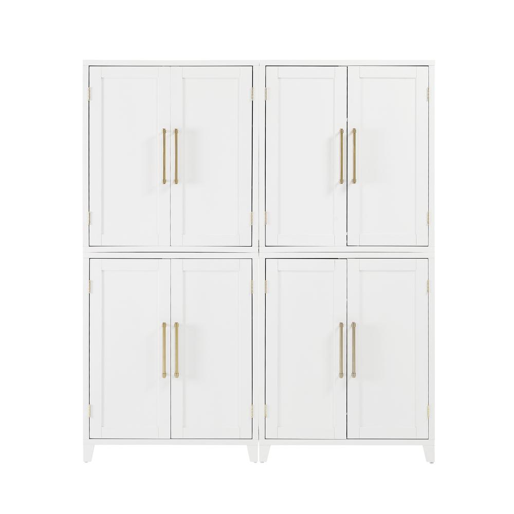 Roarke 2Pc Kitchen Pantry Storage Cabinet Set - 2 Pantries. Picture 1