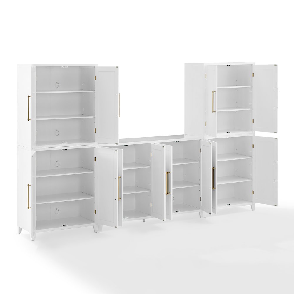 Roarke 3-Piece Sideboard And Pantry Set - Sideboard & 2 Pantries. Picture 3
