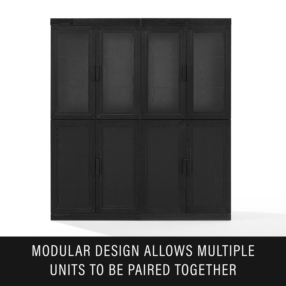 Essen Pantry Storage Cabinet With Glass Door Hutch. Picture 8