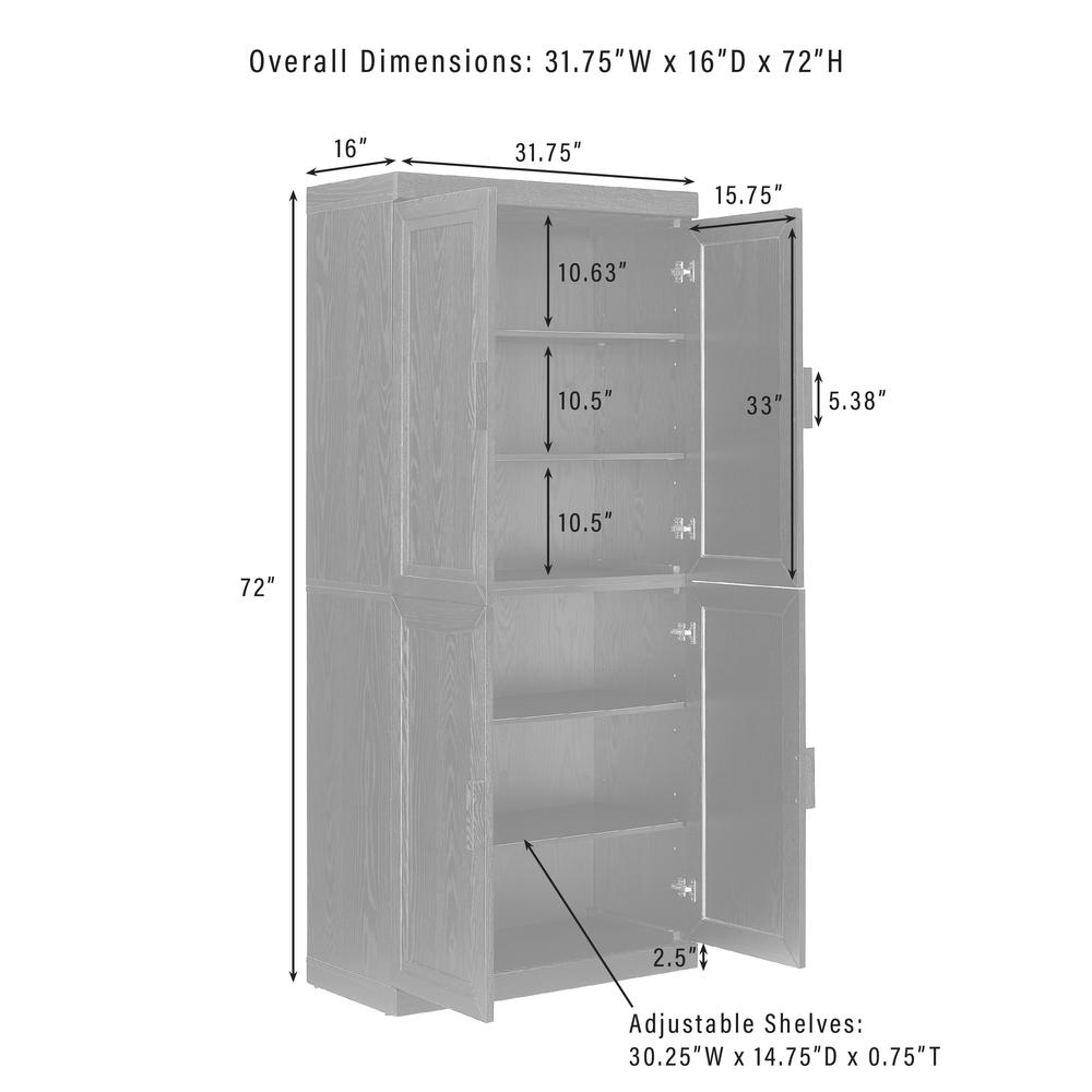 Essen 2Pc Kitchen Pantry Storage Cabinet Set - 2 Pantries. Picture 10
