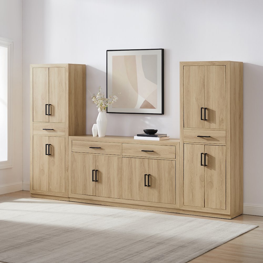 Isla 3-Piece Sideboard And Pantry Set - Sideboard & 2 Pantries. Picture 3