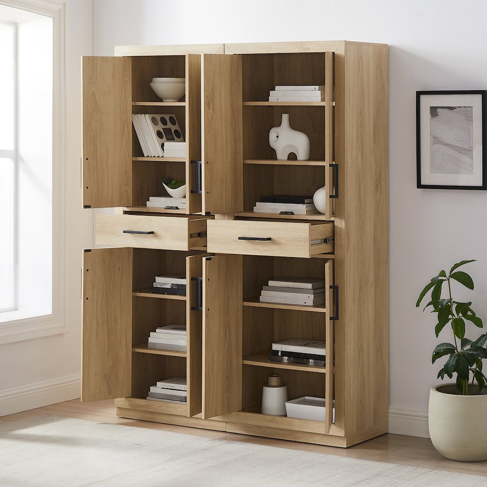 Isla 2-Piece Kitchen Storage Pantry Set. Picture 5