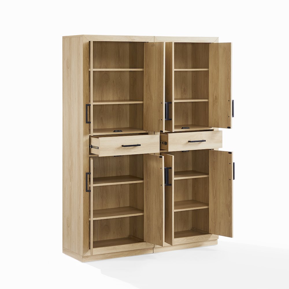 Isla 2-Piece Kitchen Storage Pantry Set. Picture 9
