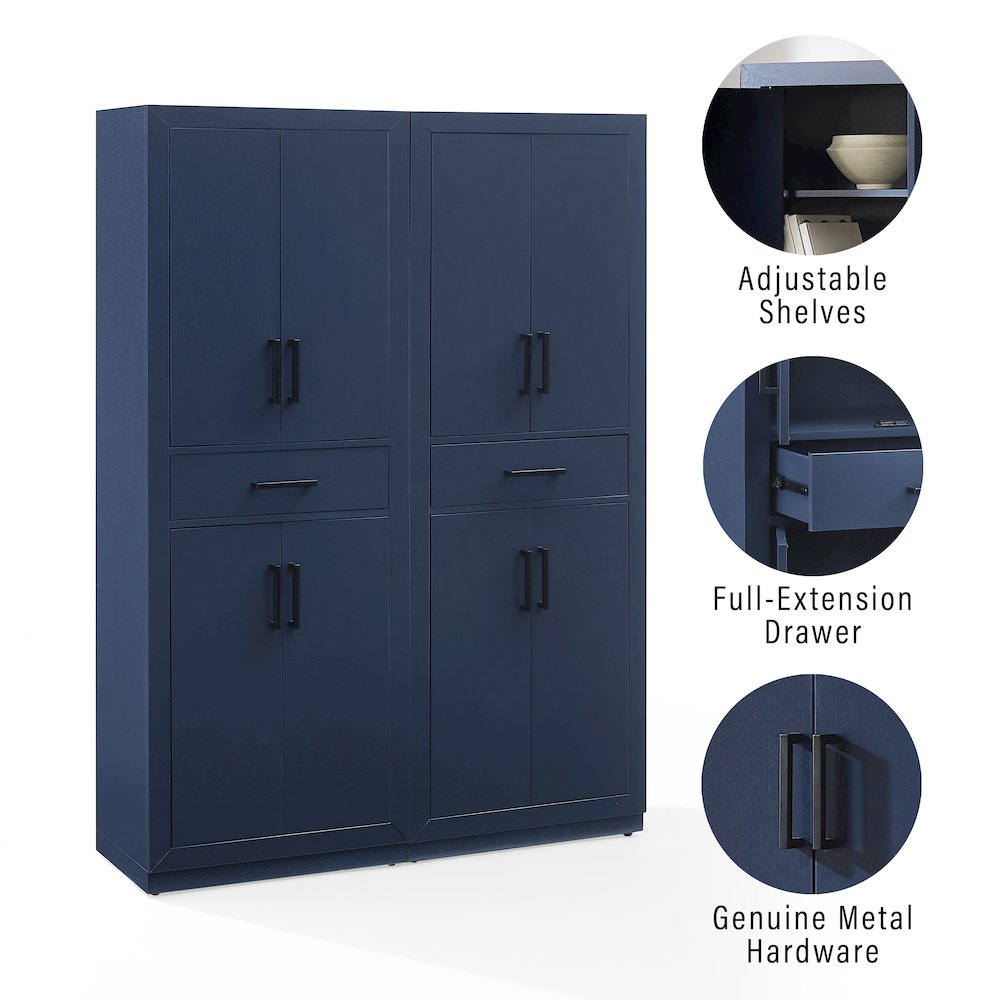 Isla 2-Piece Kitchen Storage Pantry Set - 2 Pantries. Picture 6