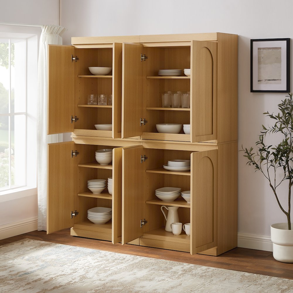 Marco 2-Piece Kitchen Pantry Storage Cabinet Set - 2 Pantries. Picture 7