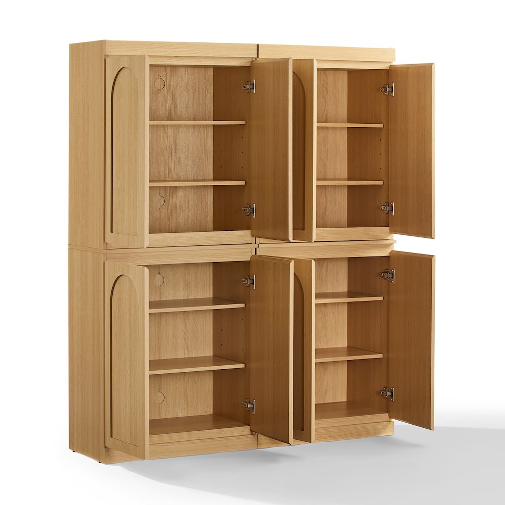 Marco 2-Piece Kitchen Pantry Storage Cabinet Set - 2 Pantries. Picture 4