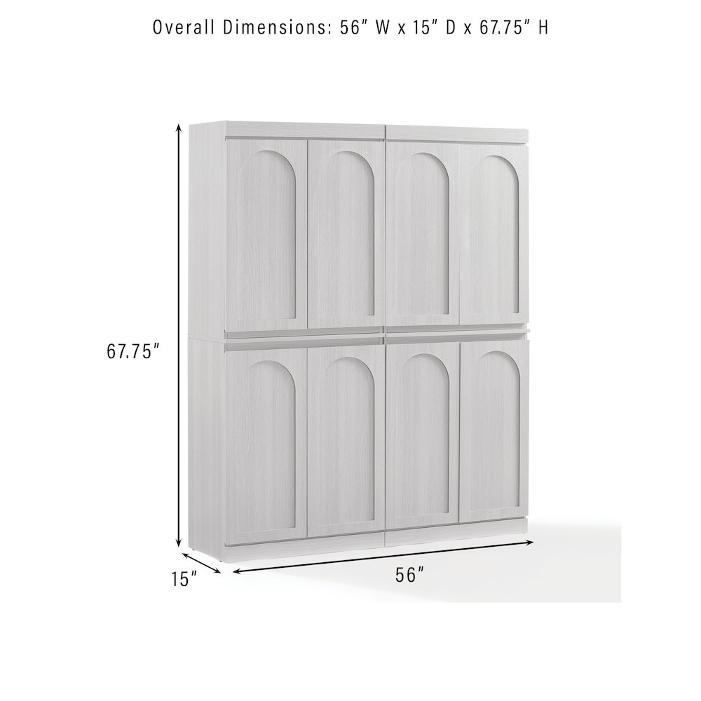 Marco 2-Piece Kitchen Pantry Storage Cabinet Set - 2 Pantries. Picture 13