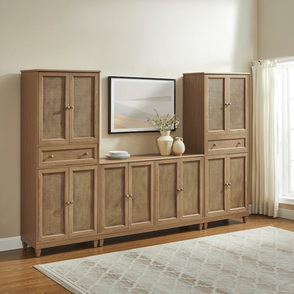 Katia 3-Piece Sideboard And Pantry Set - Sideboard & 2 Pantries. Picture 2