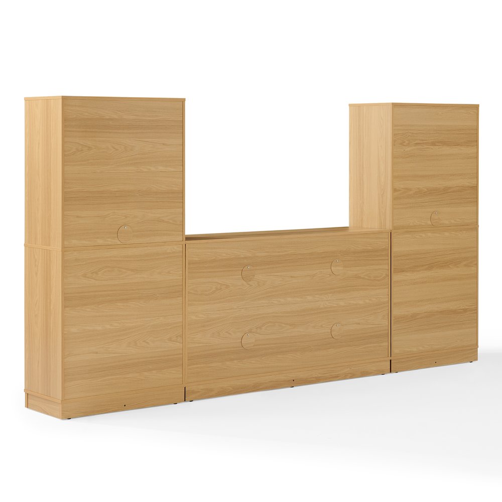 Naomi 3-Piece Sideboard And Pantry Set - Sideboard & 2 Pantries. Picture 3