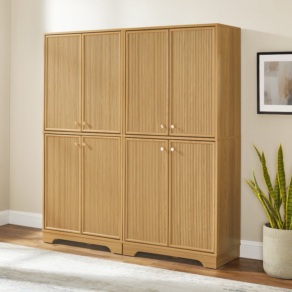 Naomi 2-Piece Kitchen Storage Pantry Set - 2 Pantries. Picture 5