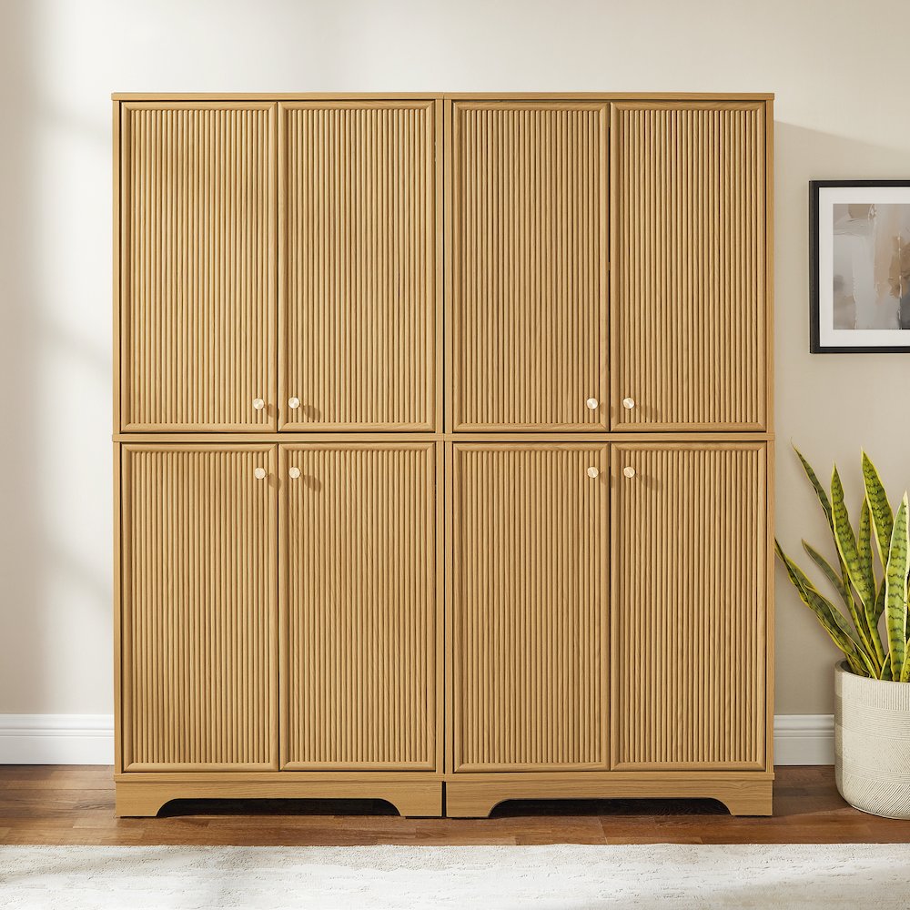 Naomi 2-Piece Kitchen Storage Pantry Set - 2 Pantries. Picture 6