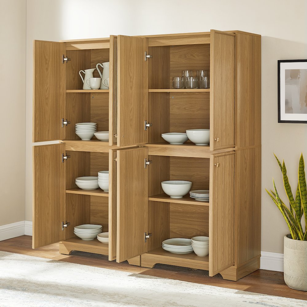 Naomi 2-Piece Kitchen Storage Pantry Set - 2 Pantries. Picture 7