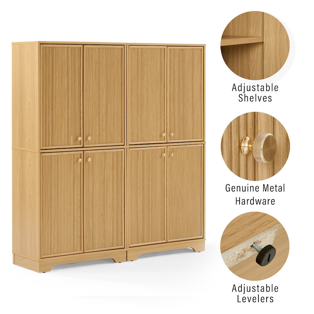 Naomi 2-Piece Kitchen Storage Pantry Set - 2 Pantries. Picture 10