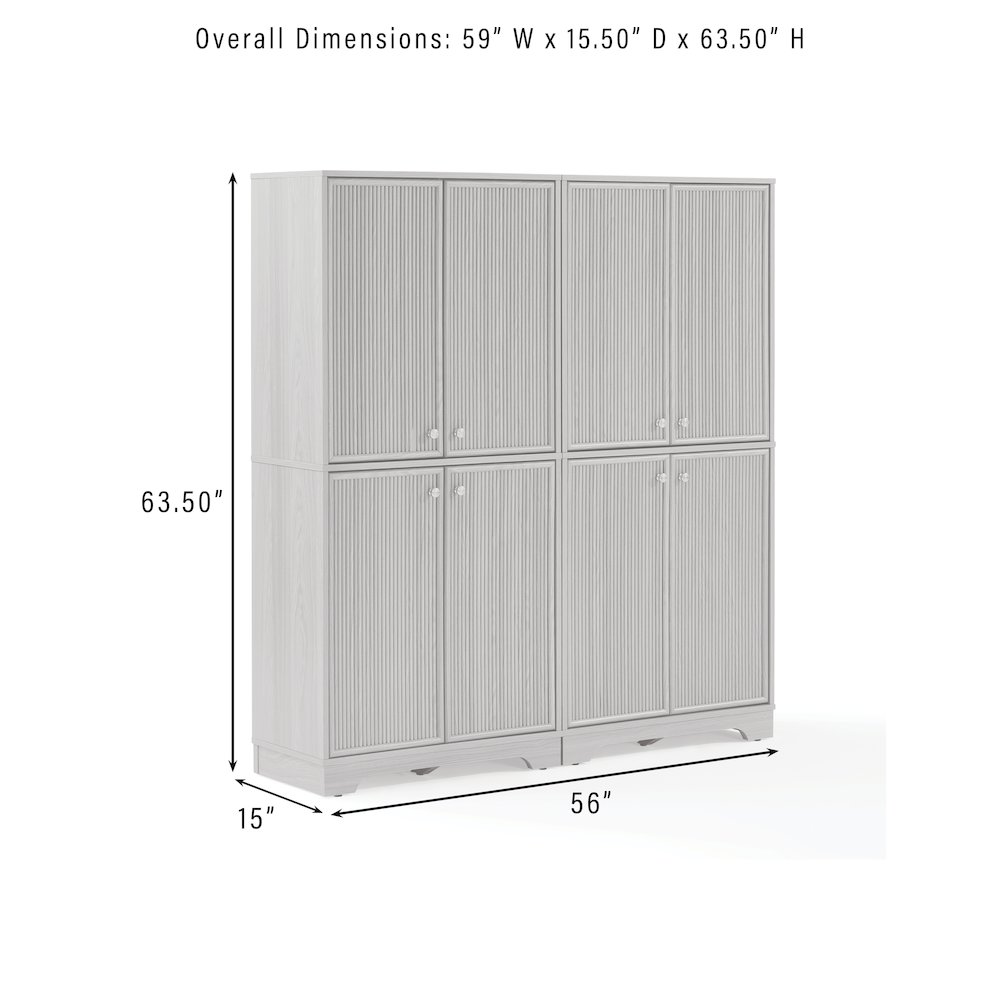 Naomi 2-Piece Kitchen Storage Pantry Set - 2 Pantries. Picture 9