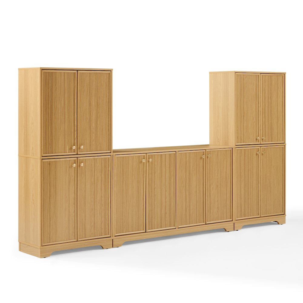 Naomi 3-Piece Entertainment Center - Sideboard & 2 Pantries. Picture 1