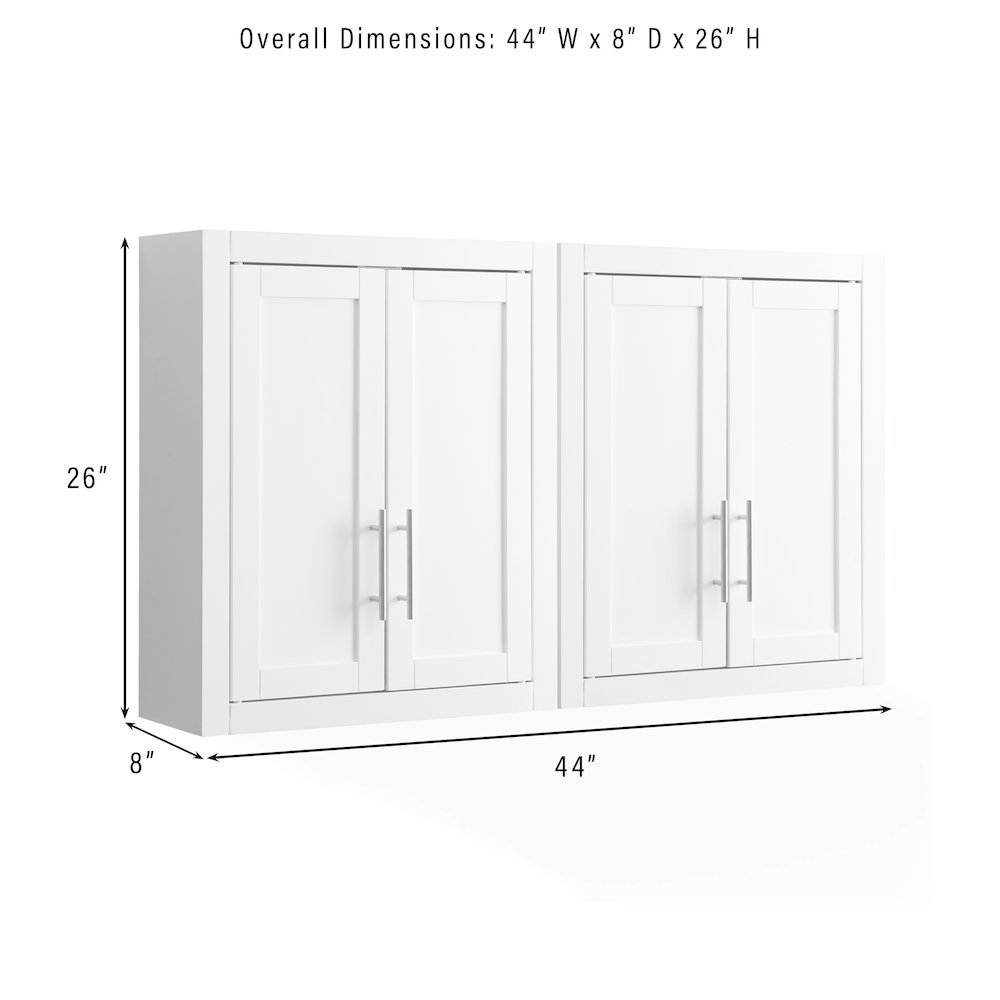 Savannah 2Pc Wall Storage Cabinet - 2 Wall Cabinets. Picture 9