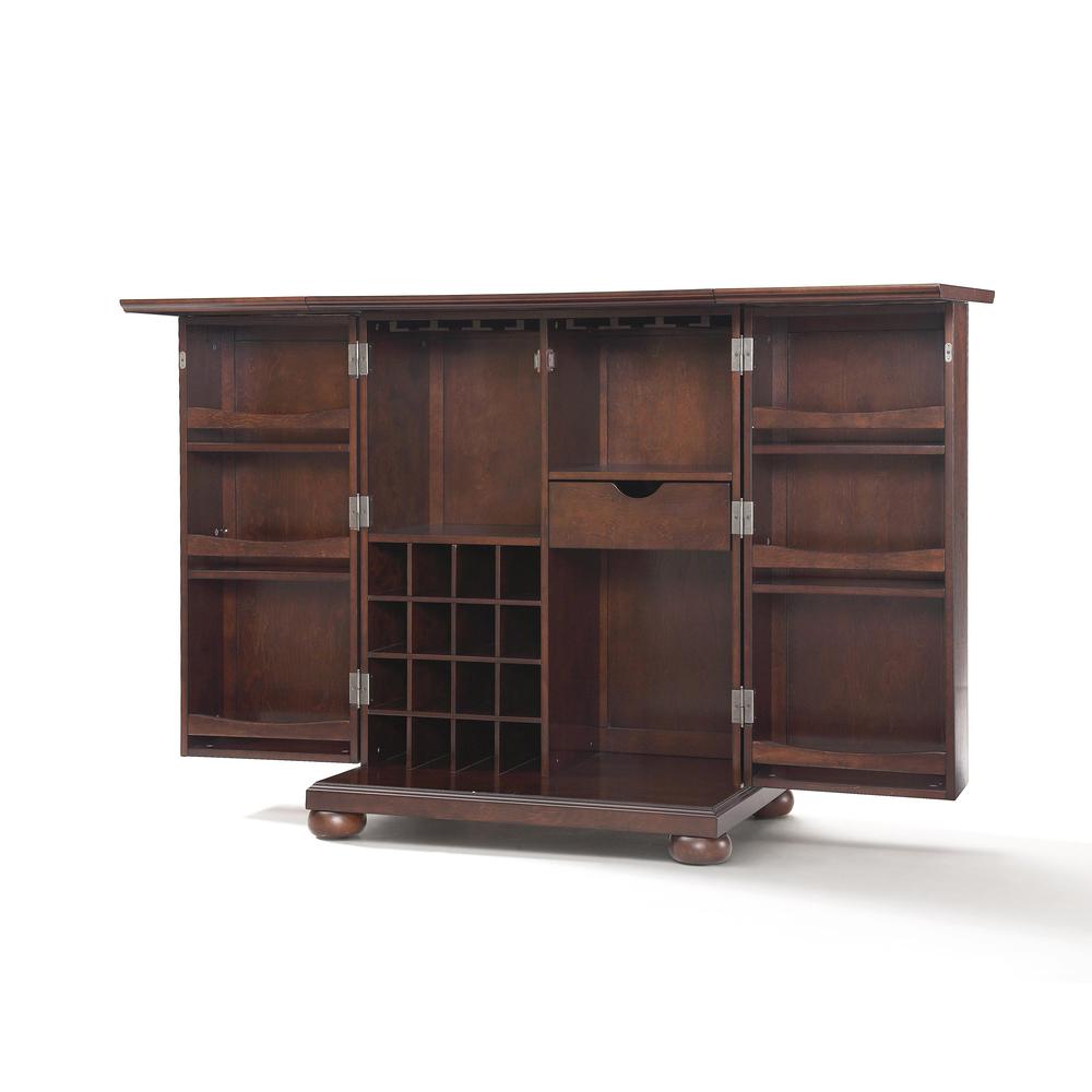 Alexandria Expandable Bar Cabinet Mahogany. Picture 1