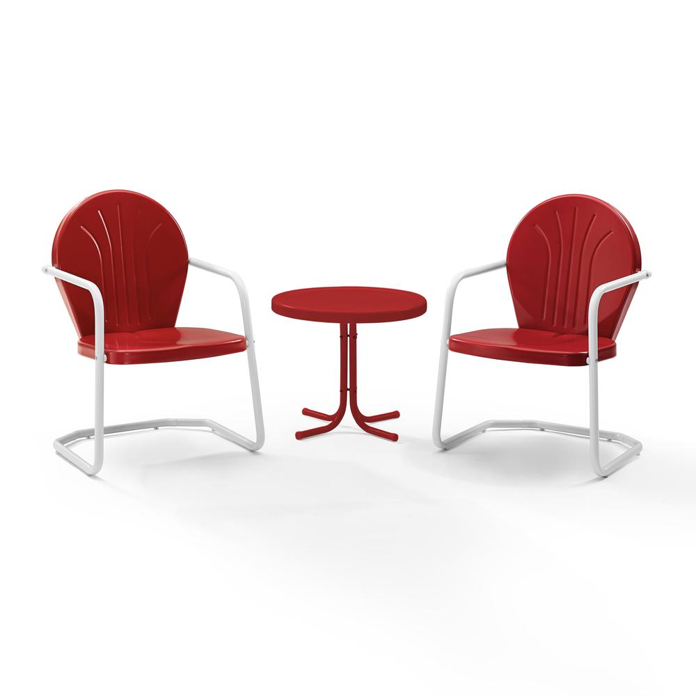 Griffith 3Pc Retro Outdoor Chair Set - Side Table & 2 Chairs. Picture 4