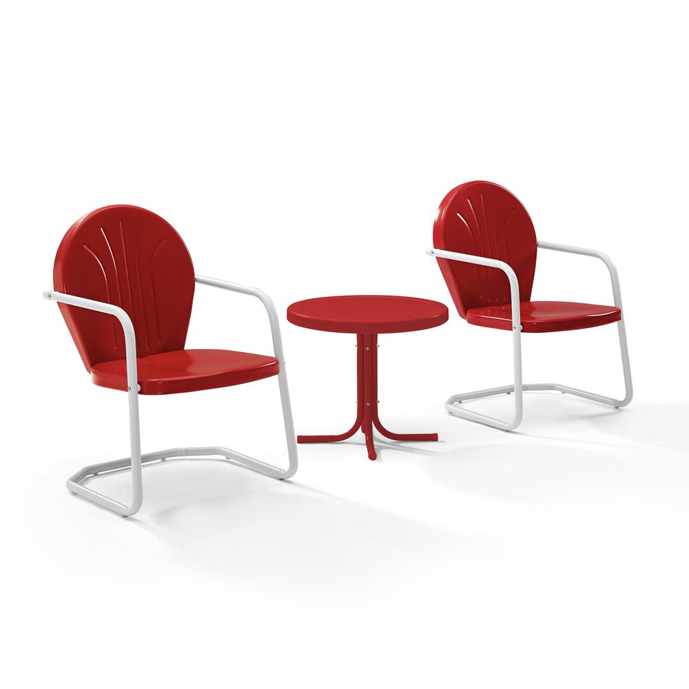 Griffith 3Pc Retro Outdoor Chair Set - Side Table & 2 Chairs. Picture 5