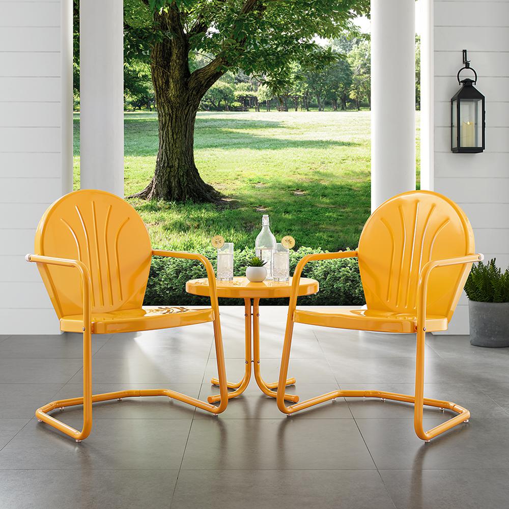 Griffith 3Pc Retro Outdoor Chair Set. Picture 2
