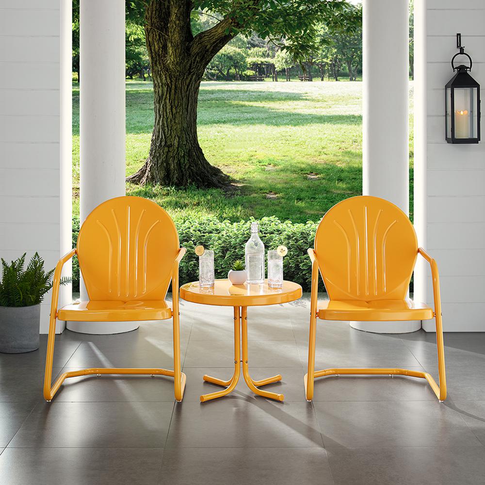 Griffith 3Pc Retro Outdoor Chair Set. Picture 3