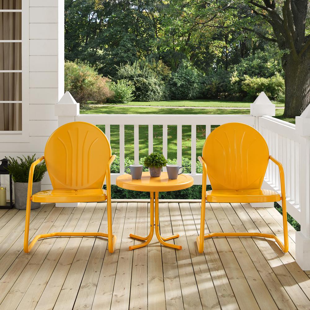 Griffith 3Pc Retro Outdoor Chair Set. Picture 4