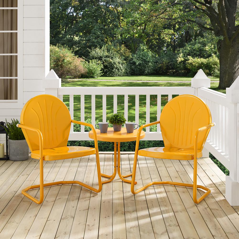 Griffith 3Pc Retro Outdoor Chair Set. Picture 5