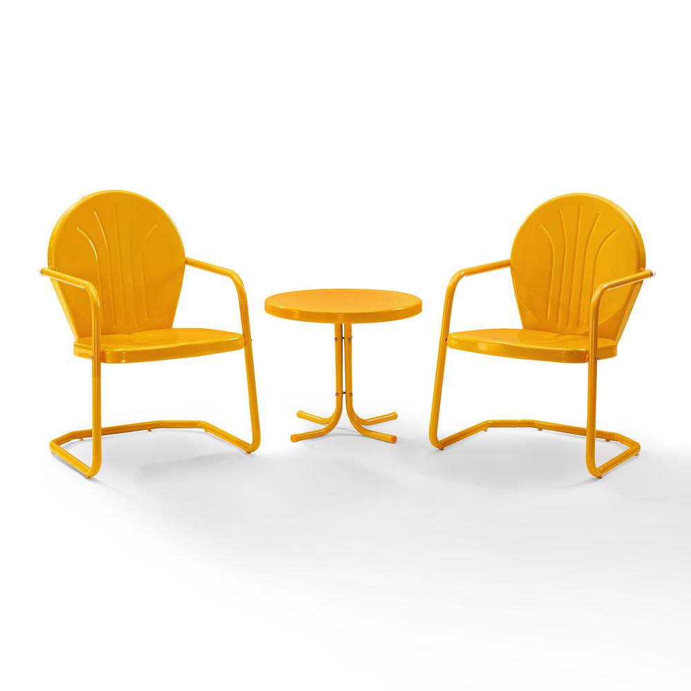 Griffith 3Pc Retro Outdoor Chair Set. Picture 6