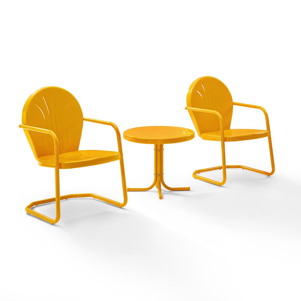 Griffith 3Pc Retro Outdoor Chair Set. Picture 7