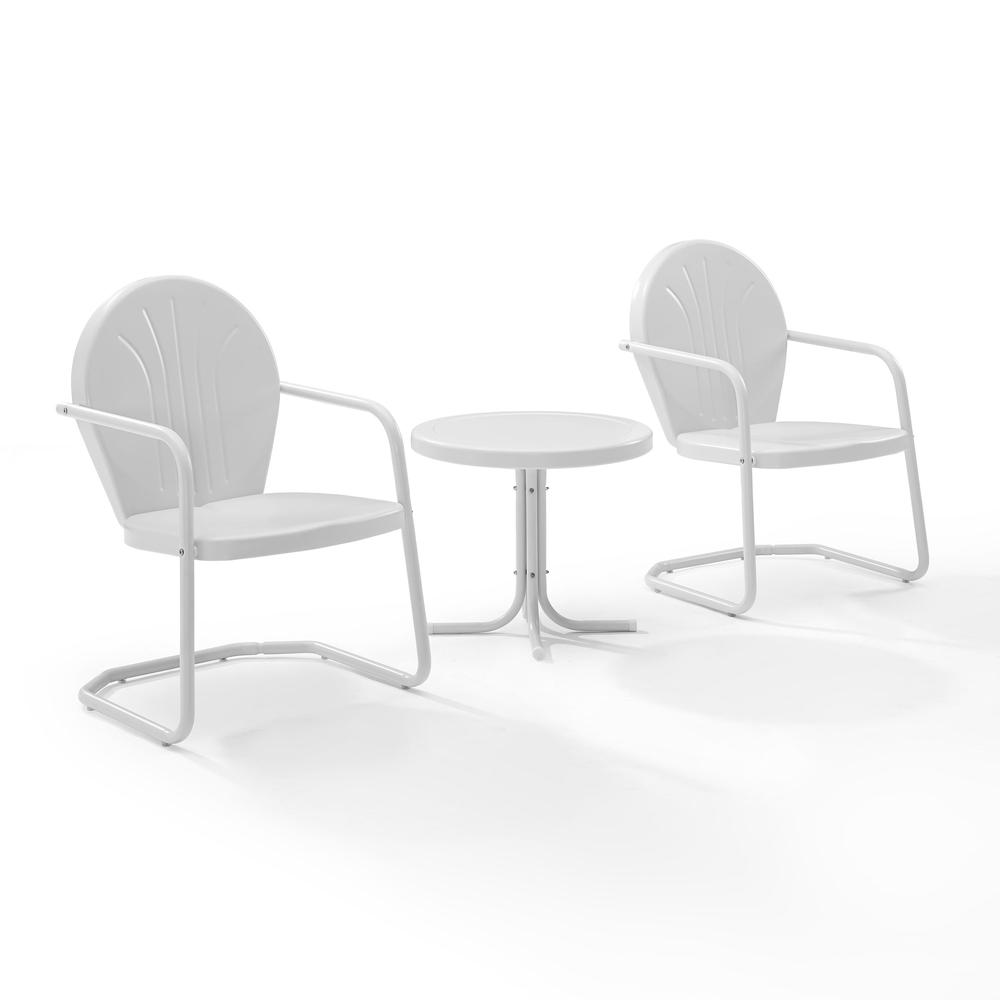 Griffith 3Pc Retro Outdoor Chair Set - Side Table & 2 Chairs. Picture 2