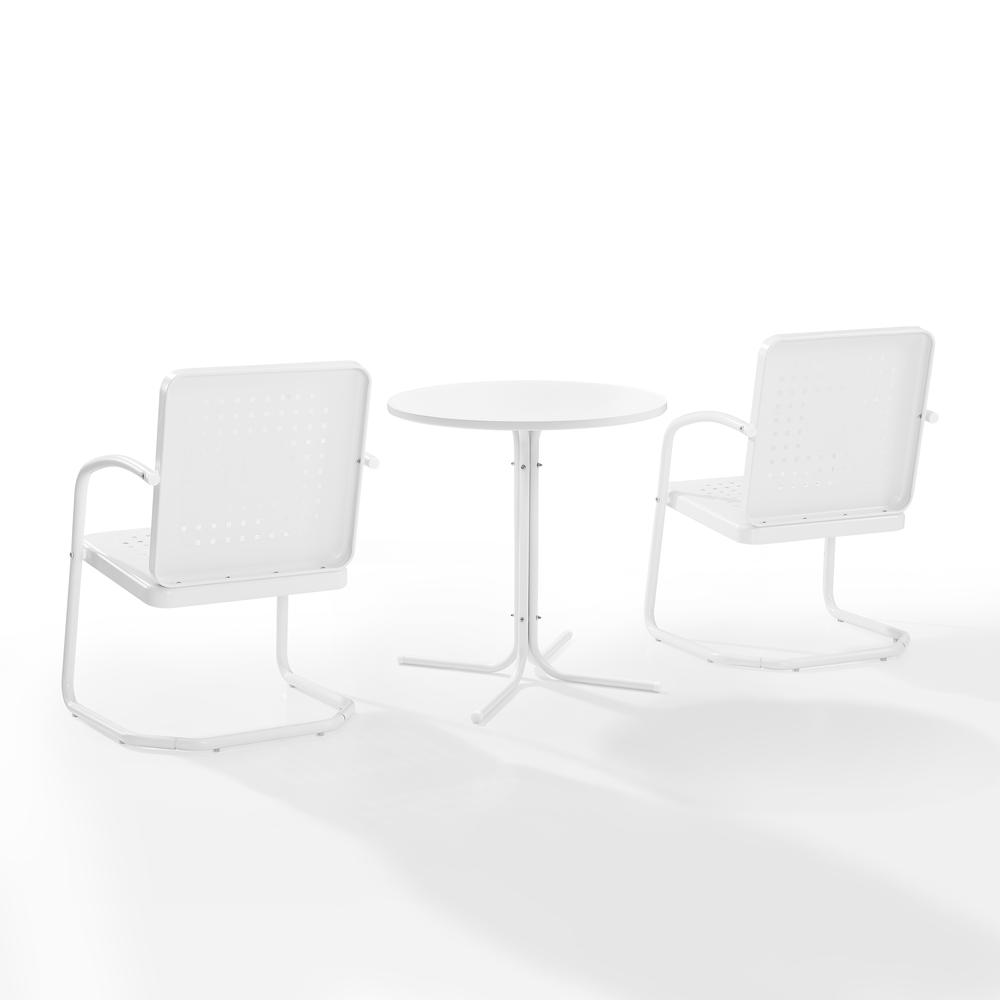 Bates 3Pc Retro Outdoor Bistro Set - Bistro Table & 2 Armchairs. Picture 7
