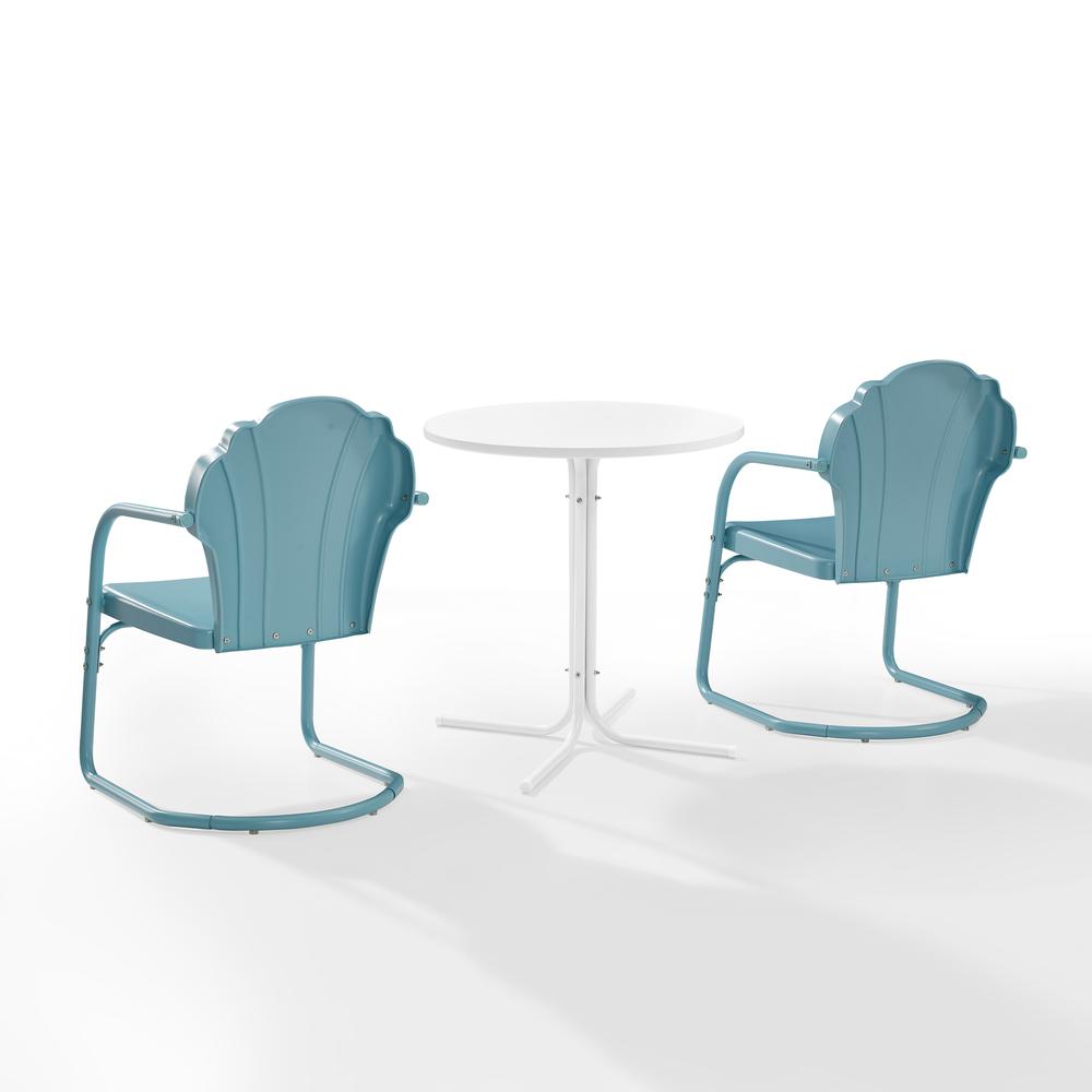 Tulip 3Pc Retro Outdoor Bistro Set - Bistro Table & 2 Chairs. Picture 12