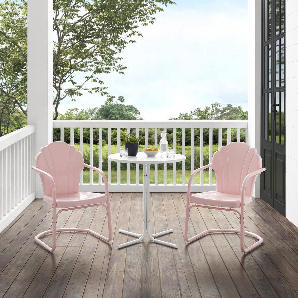 Tulip 3Pc Retro Outdoor Bistro Set. Picture 4