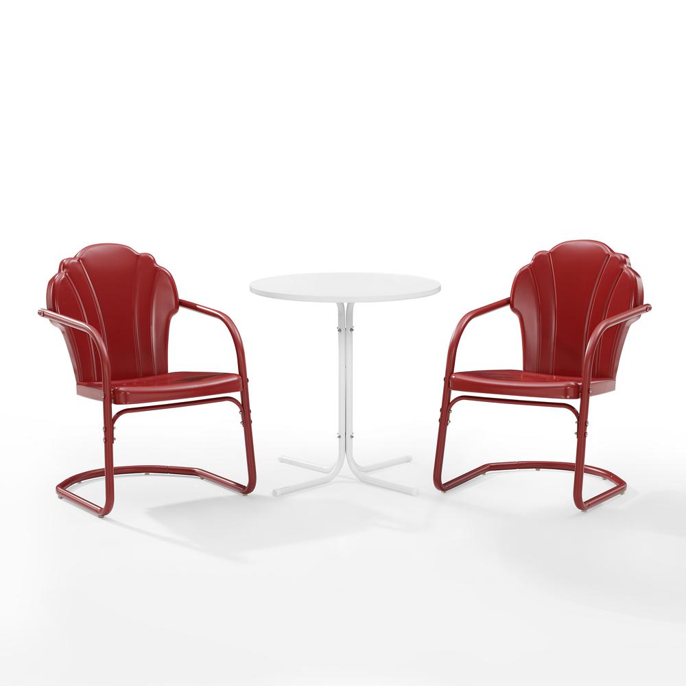 Tulip 3Pc Retro Outdoor Bistro Set - Bistro Table & 2 Chairs. Picture 16