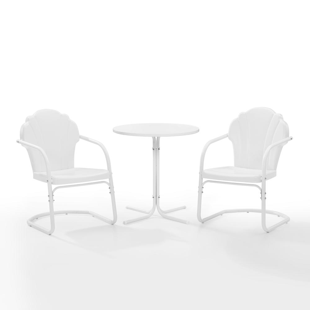 Tulip 3Pc Retro Outdoor Bistro Set - Bistro Table & 2 Chairs. Picture 13