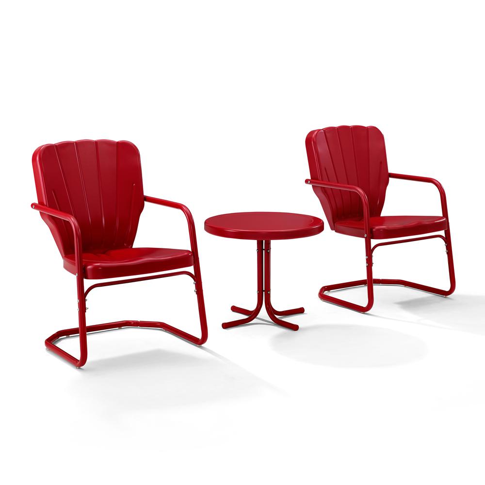 Ridgeland 3Pc Retro Outdoor Chair Set - Side Table & 2 Chairs. Picture 6