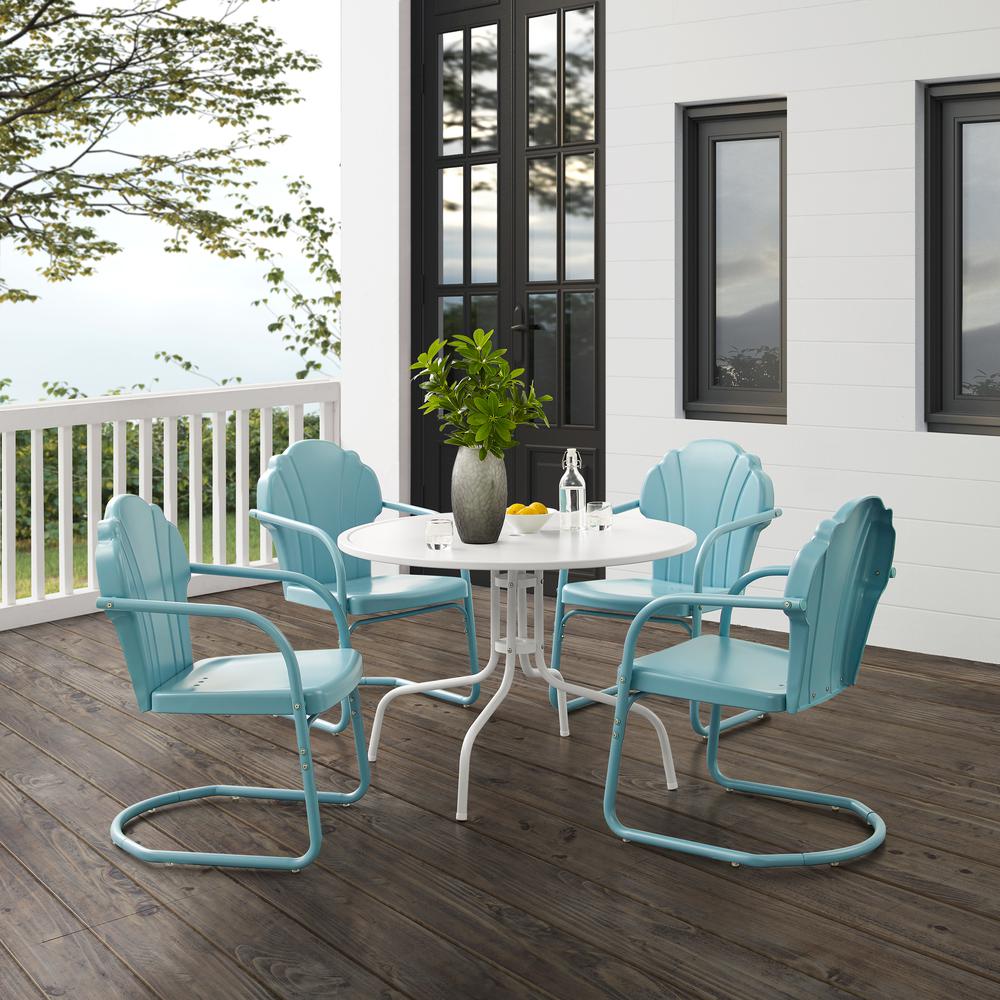Tulip 5Pc Retro Outdoor Dining Set. Picture 10