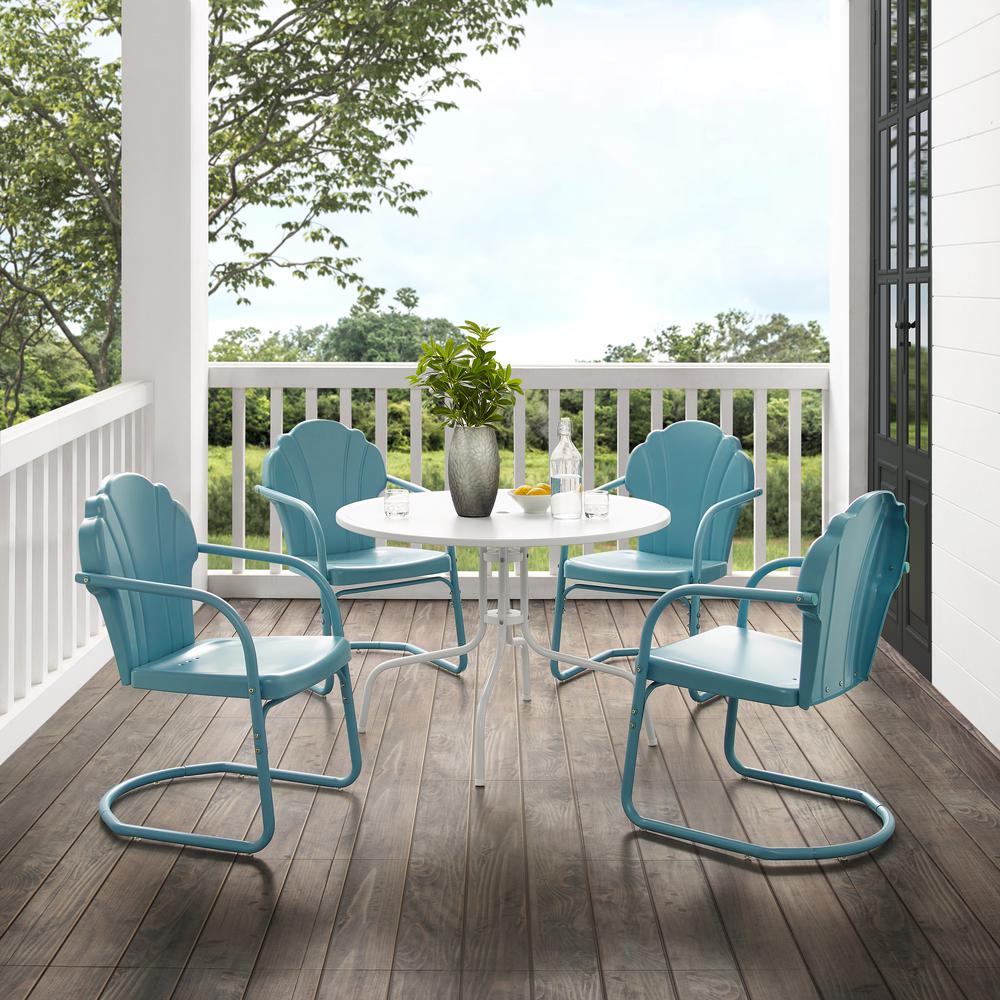 Tulip 5Pc Retro Outdoor Dining Set. Picture 2