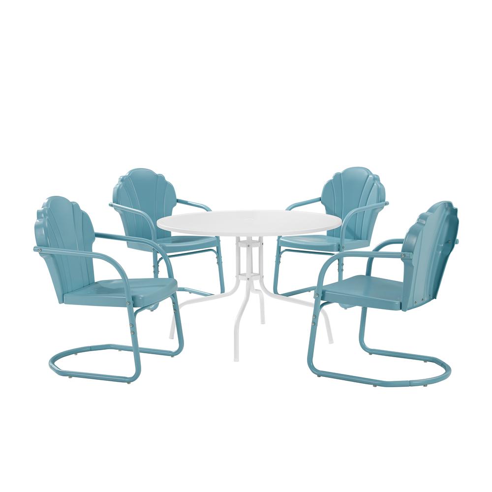 Tulip 5Pc Retro Outdoor Dining Set. Picture 9