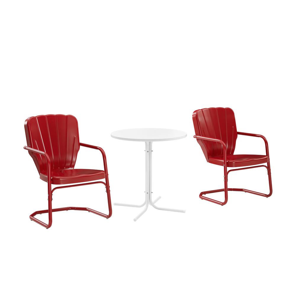 Ridgeland 3Pc Retro Outdoor Bistro Set - Bistro Table & 2 Chairs. Picture 1