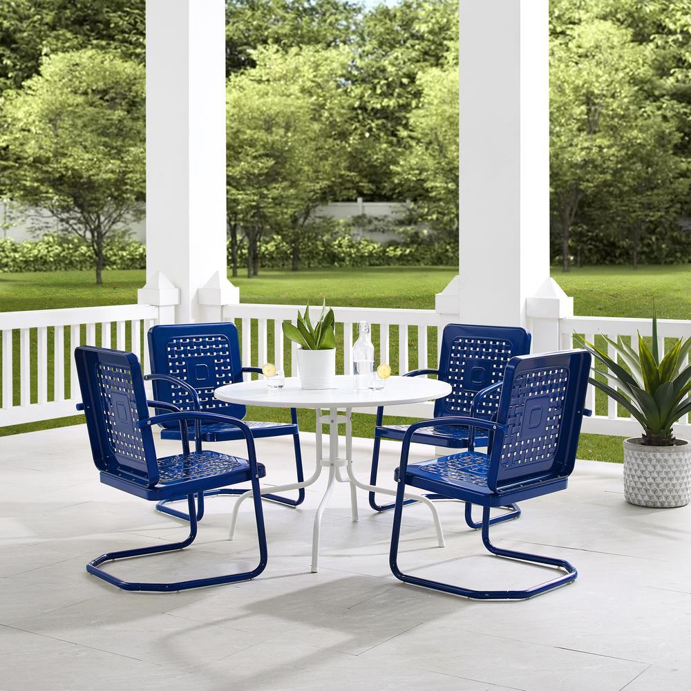 Bates 5Pc Round Retro Outdoor Dining Set. Picture 3
