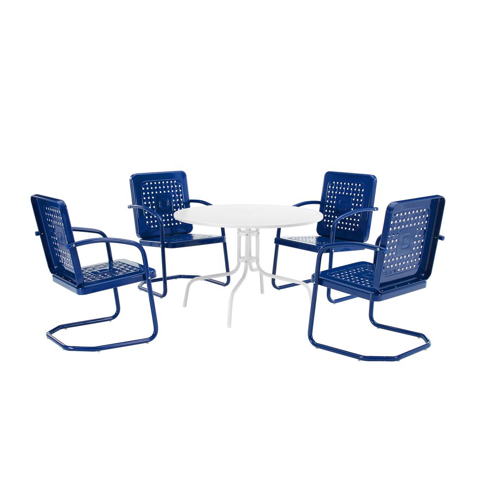 Bates 5Pc Round Retro Outdoor Dining Set. Picture 1