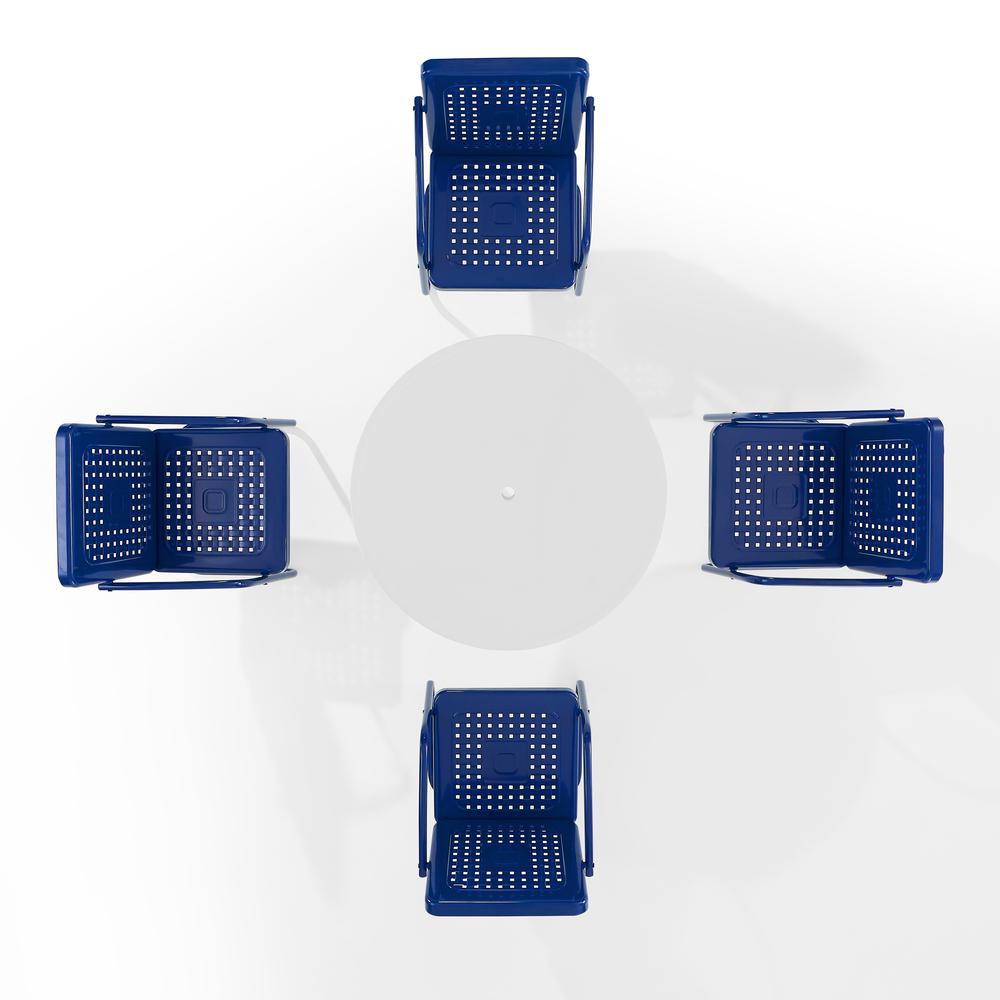 Bates 5Pc Round Retro Outdoor Dining Set. Picture 7