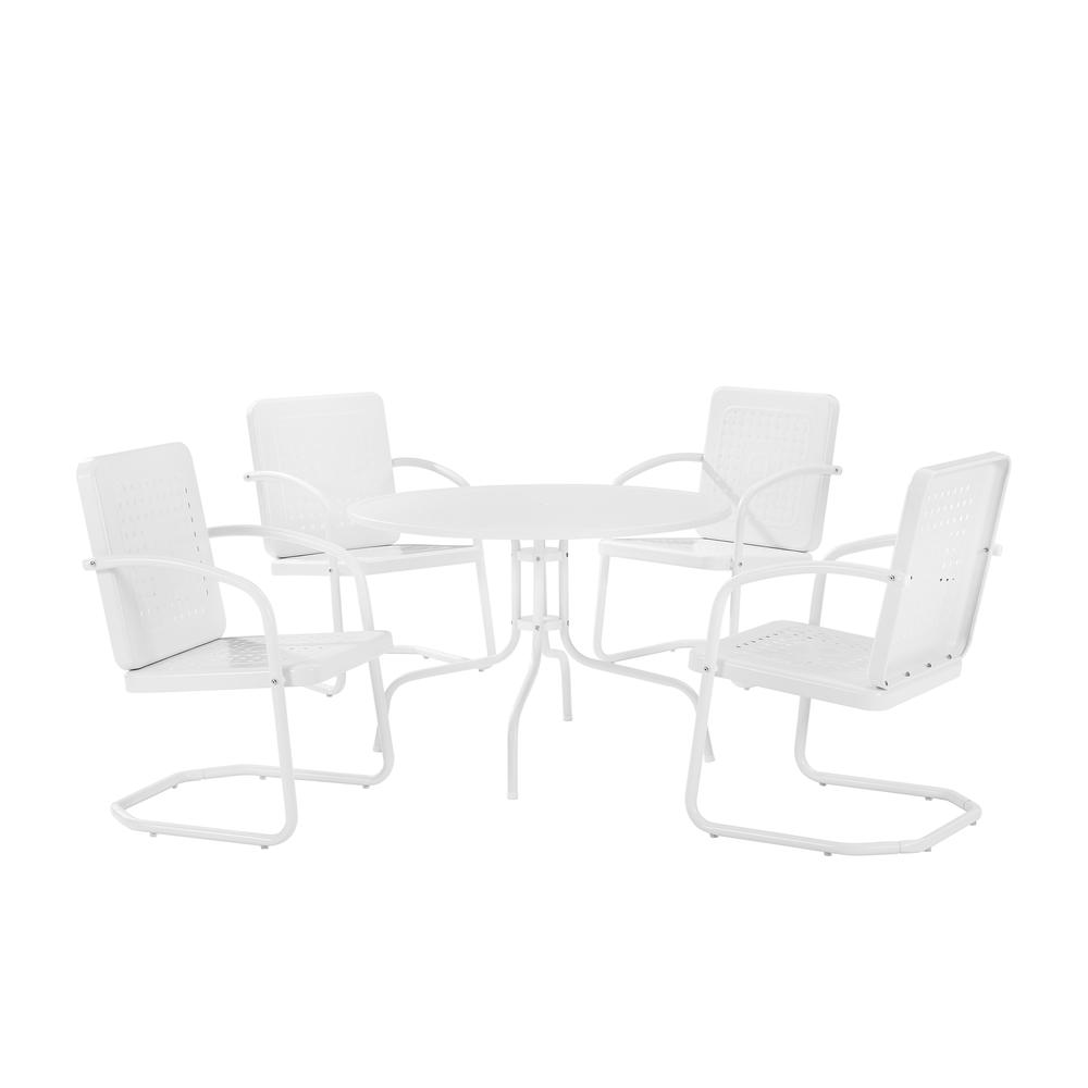 Bates 5Pc Round Retro Outdoor Dining Set. Picture 1