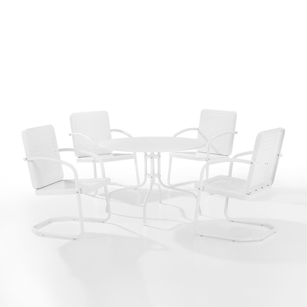 Bates 5Pc Round Retro Outdoor Dining Set. Picture 10