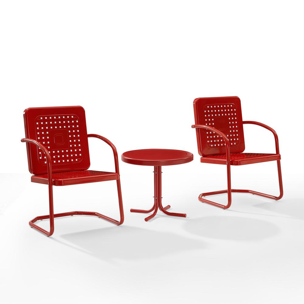 Bates 3Pc Retro Outdoor Chair Set - Side Table & 2 Armchairs. Picture 9