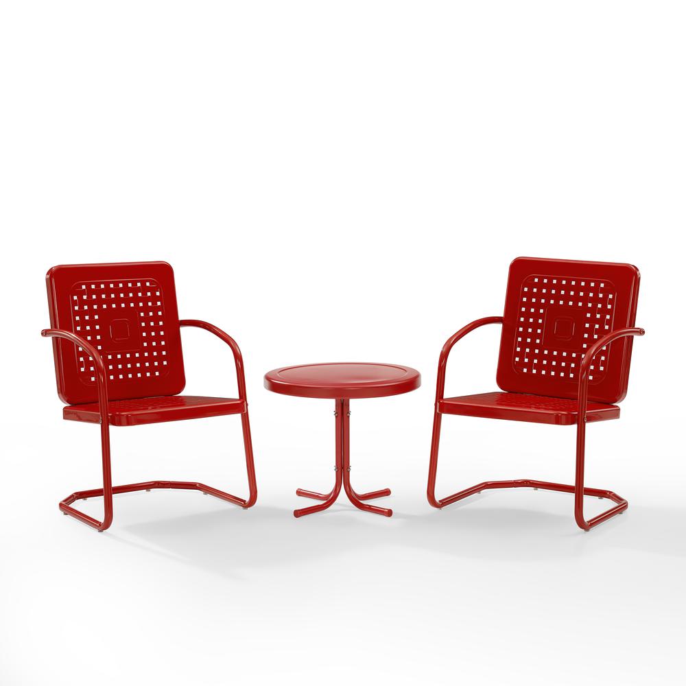 Bates 3Pc Retro Outdoor Chair Set - Side Table & 2 Armchairs. Picture 12